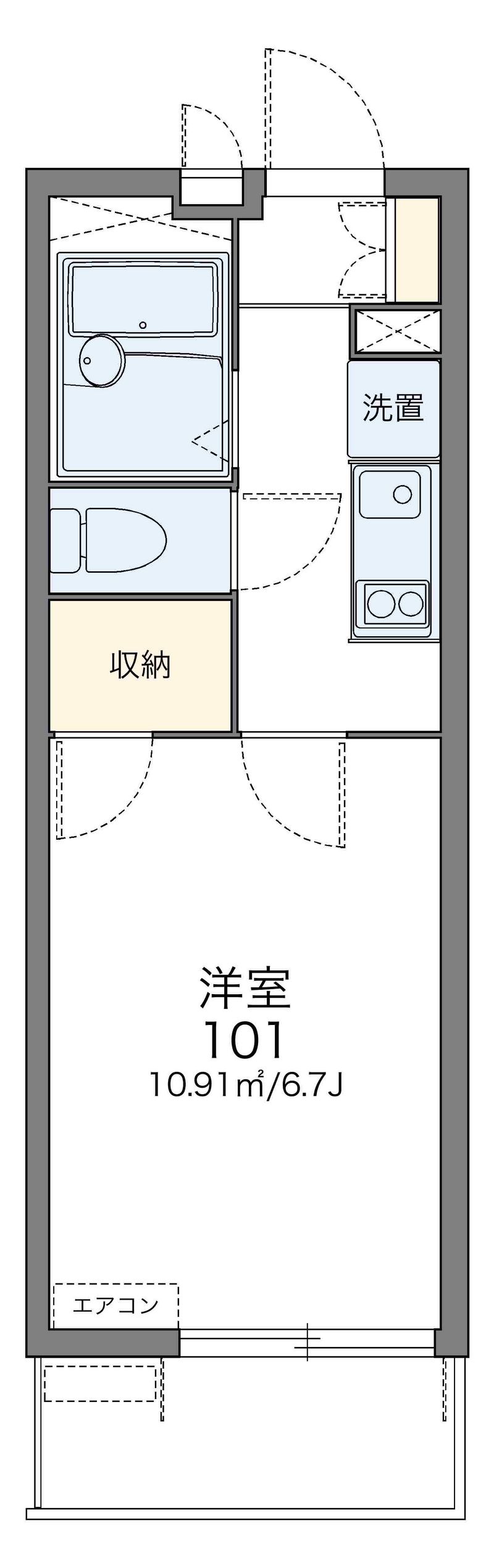 レオパレスカリス 間取図