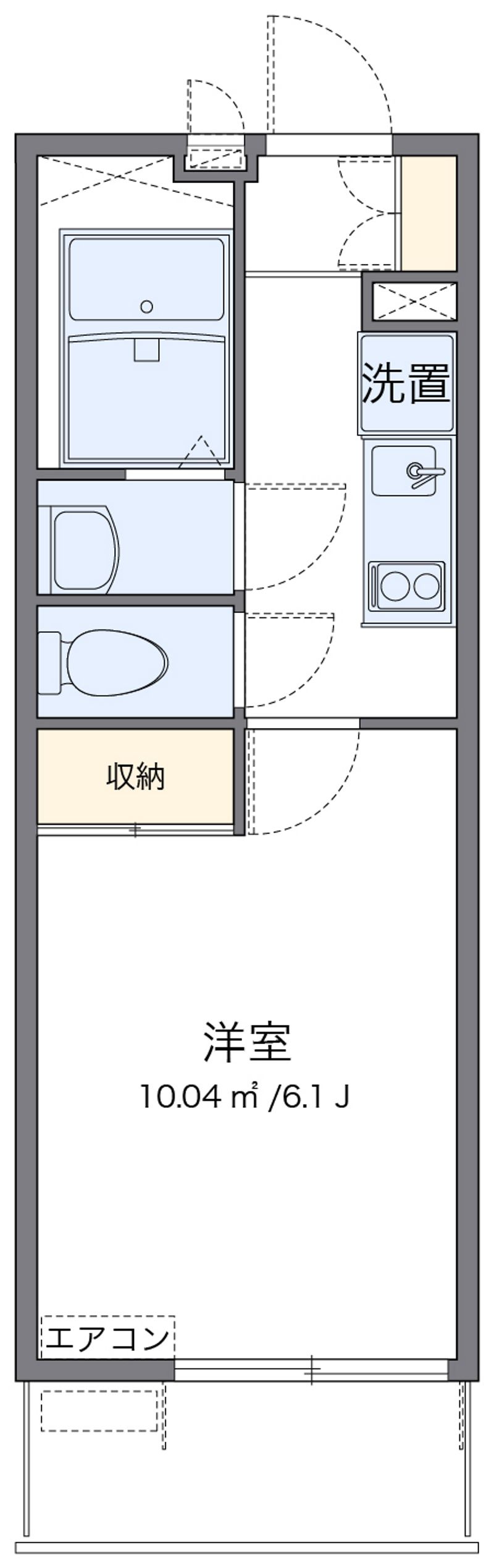 レオパレストレ 間取図