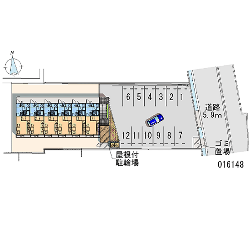 レオパレス松前役場前 月極駐車場