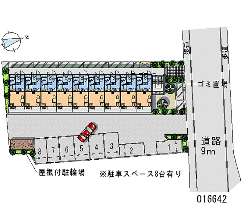 レオパレスゴールドクレスト 区画図