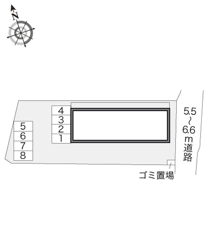 レオパレス坂之上 配置図