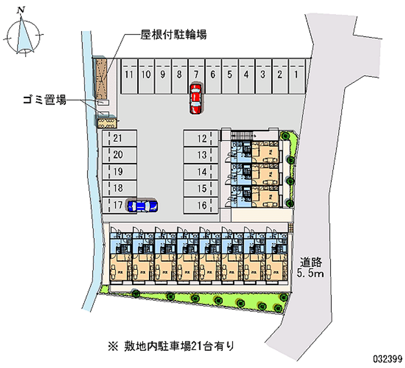 レオパレス中央 月極駐車場