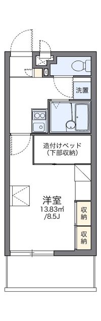 レオパレス仲西Ｓ＆Ａｉ 間取り図