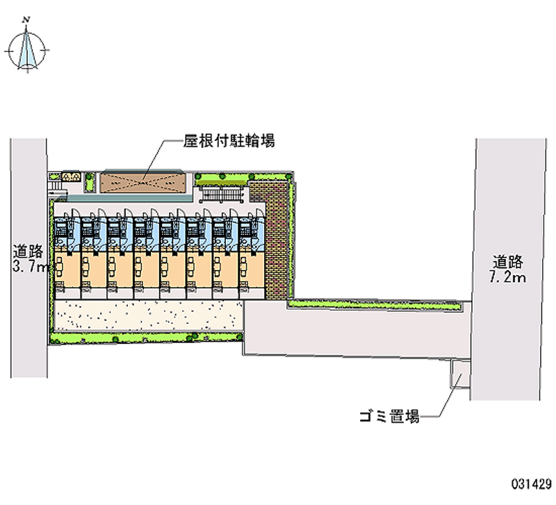レオパレスアーバンビレッジ日吉 区画図