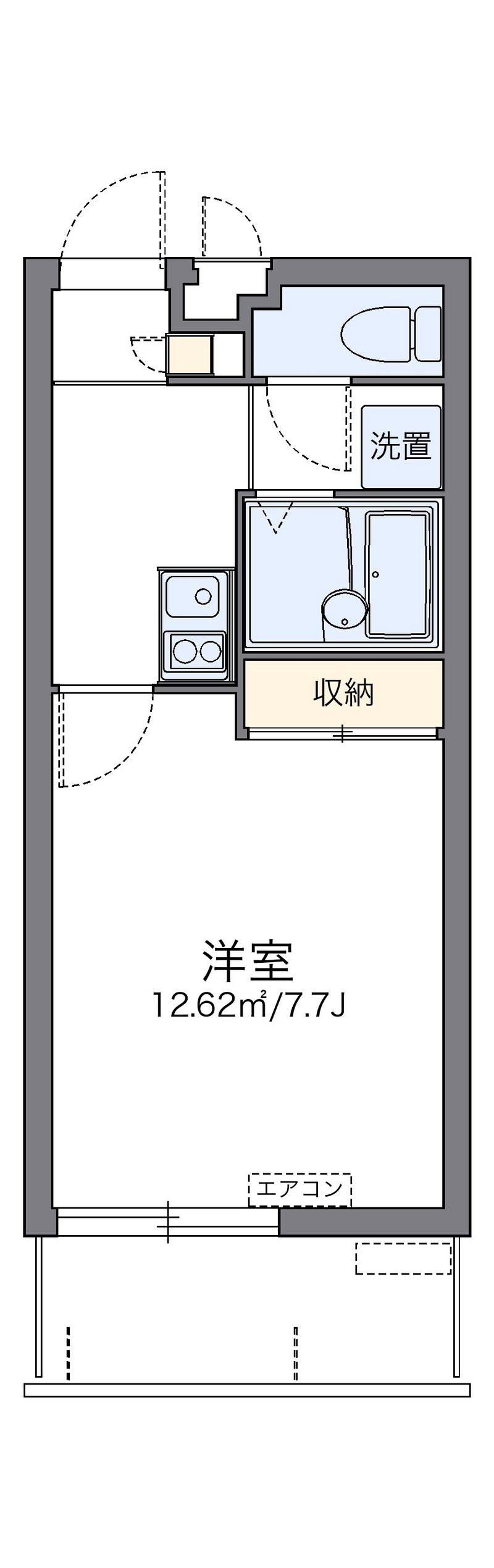 レオパレス和 間取図