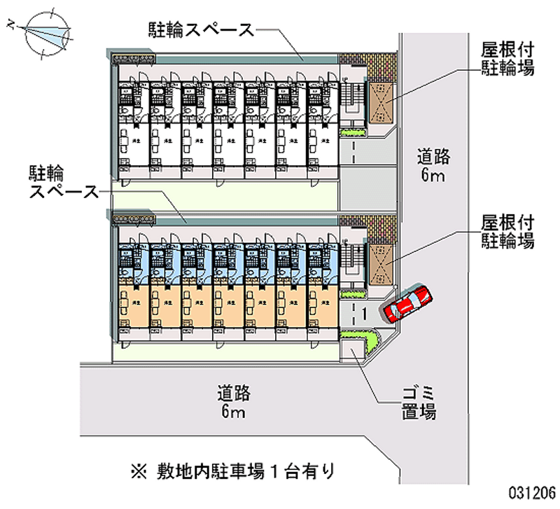 レオパレスさくら　Ｗｅｓｔ 区画図