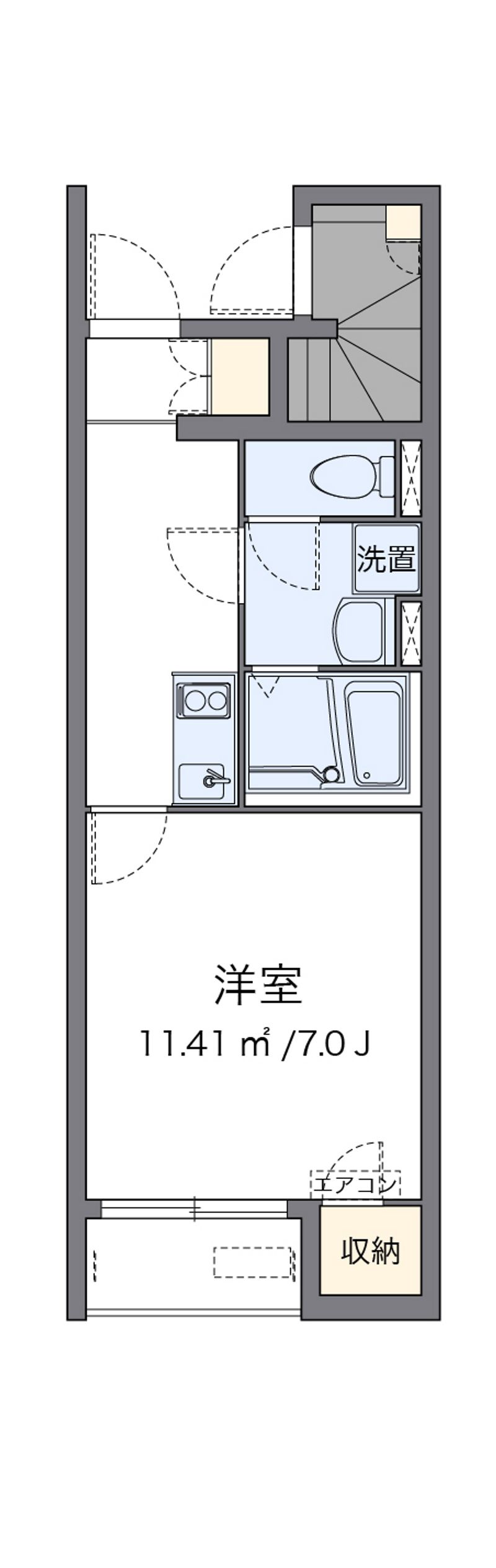 クレイノアイリスいなば 間取図