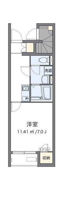 クレイノアイリスいなば 間取り図