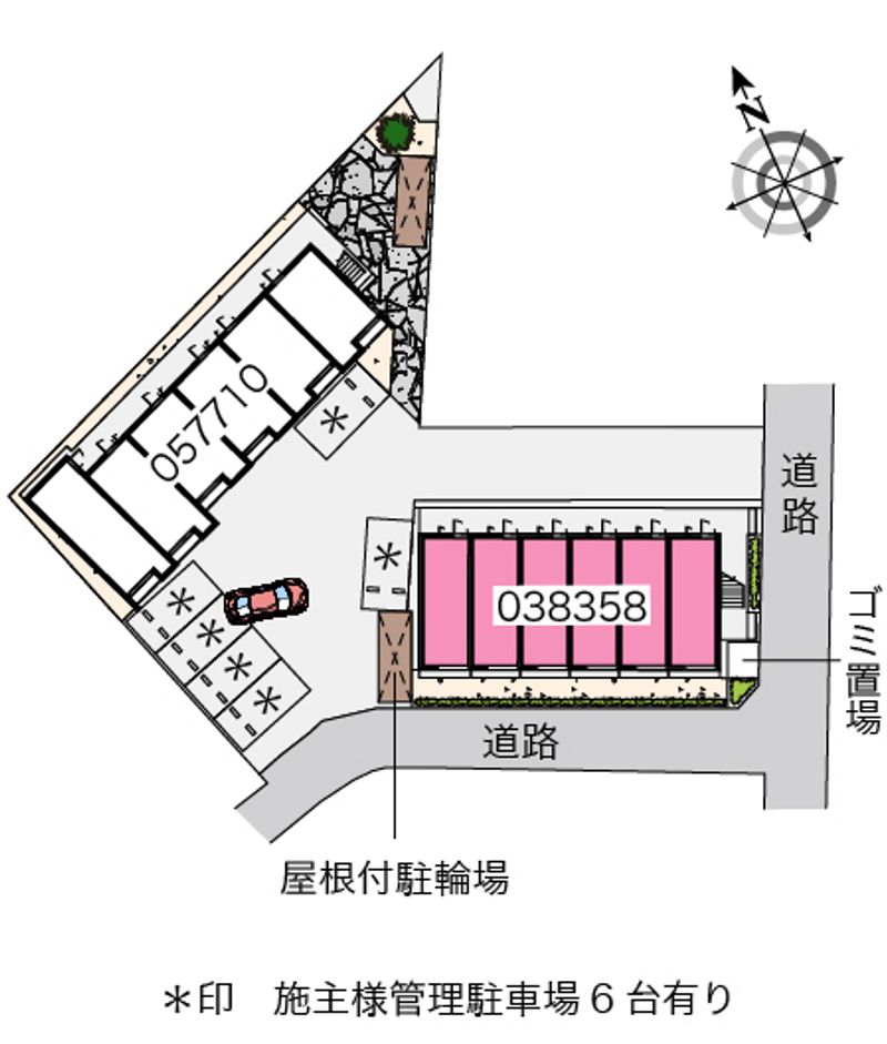 レオパレス美野島Ⅱ 配置図