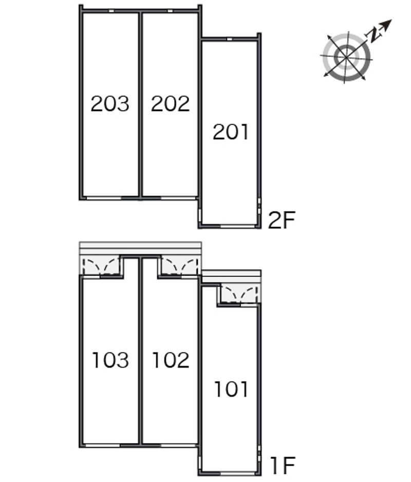 クレイノＮＨⅡ 間取配置図