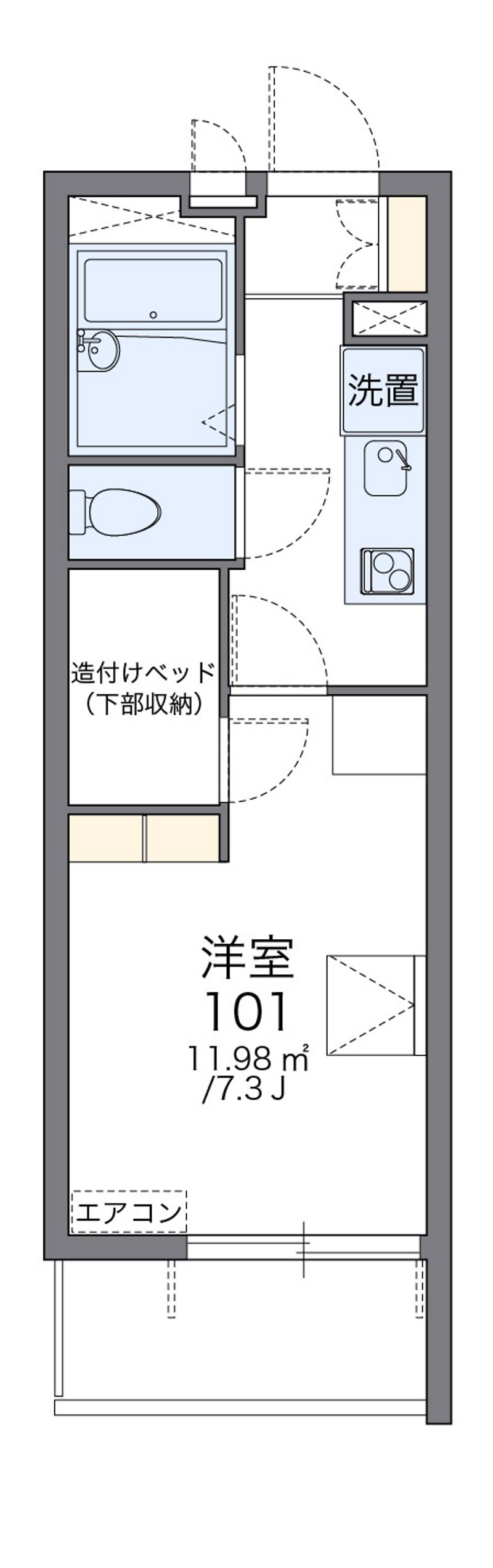 レオパレスサンシャイン 間取図