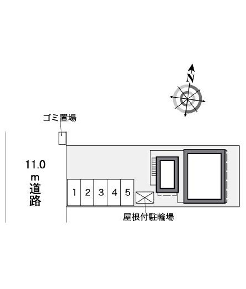 レオパレスＴＡＩＫＩ　Ⅱ 配置図