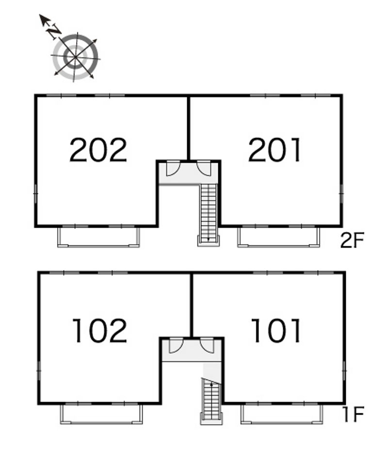 レオパレスフローラルパレスＡ 間取り配置図