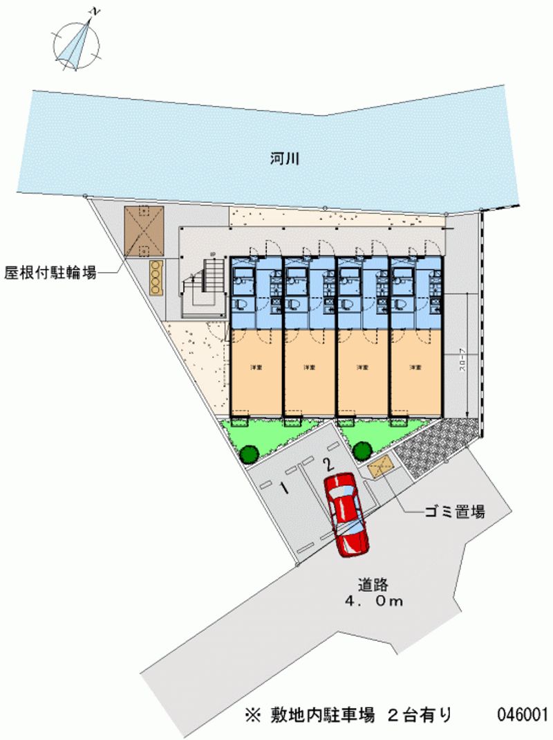 レオパレスパール 月極駐車場