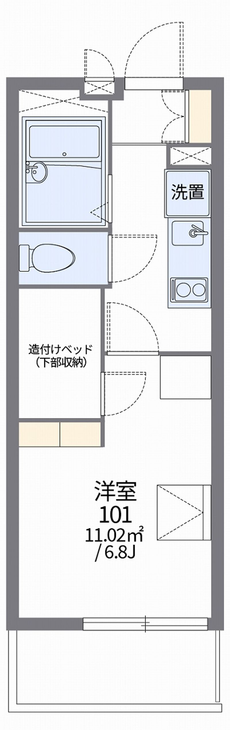 レオパレスルピナス　川上 間取図