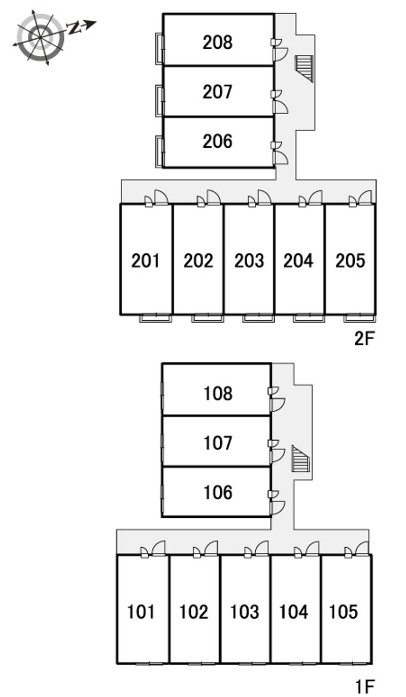 レオパレスブランデール島根 間取配置図