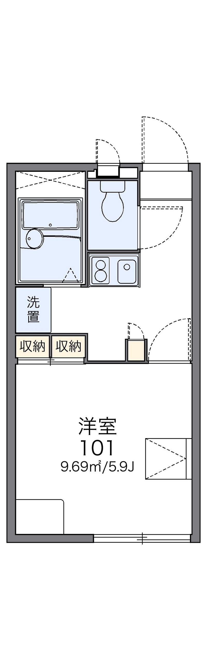 レオパレススマイル 間取図