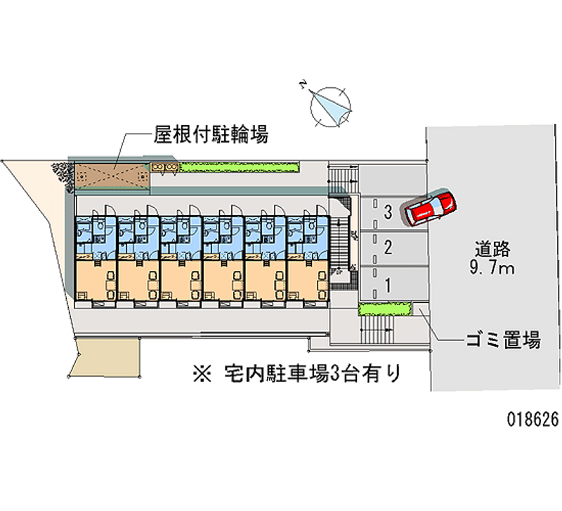 レオパレス代官 区画図