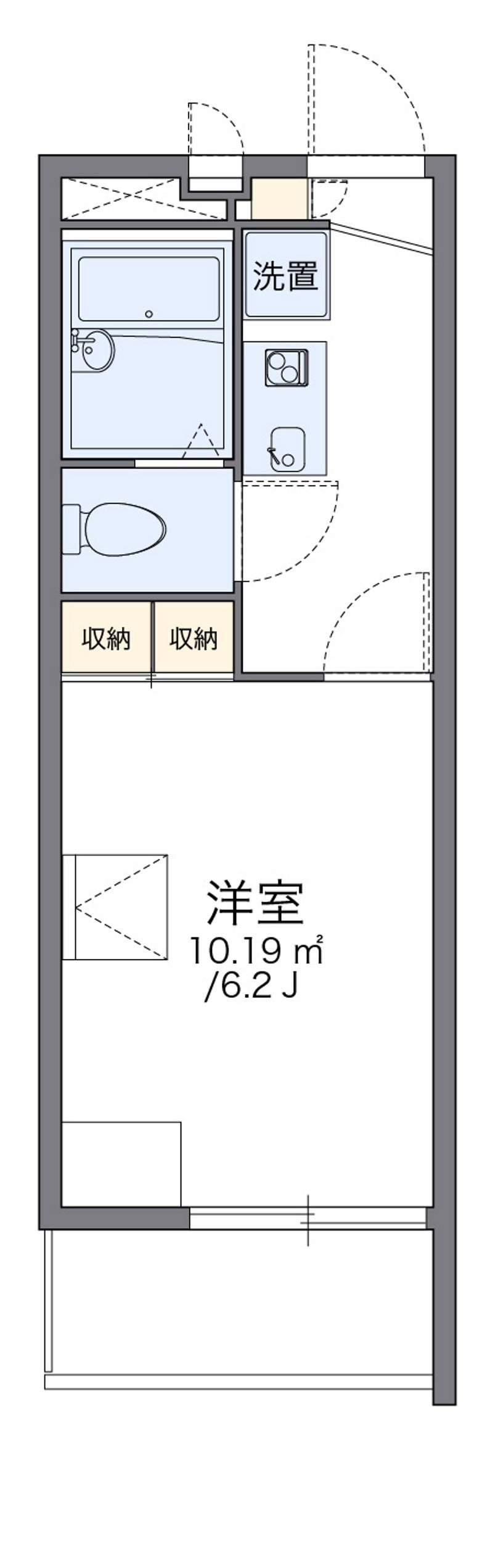 レオパレスさかえ 間取図