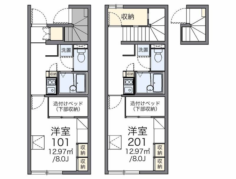 レオパレス華庄 間取図