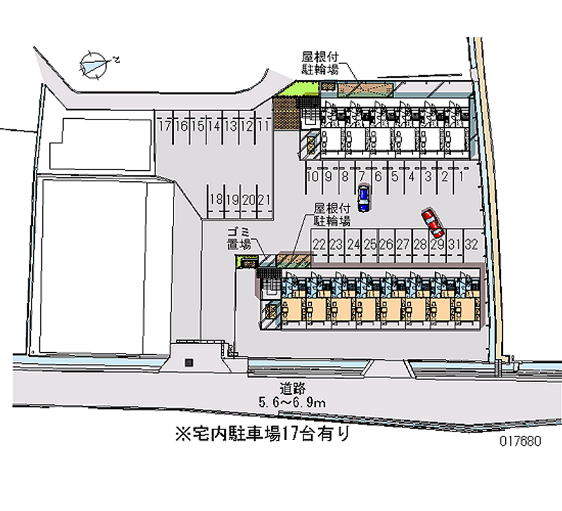 レオパレス川添Ⅱ 月極駐車場