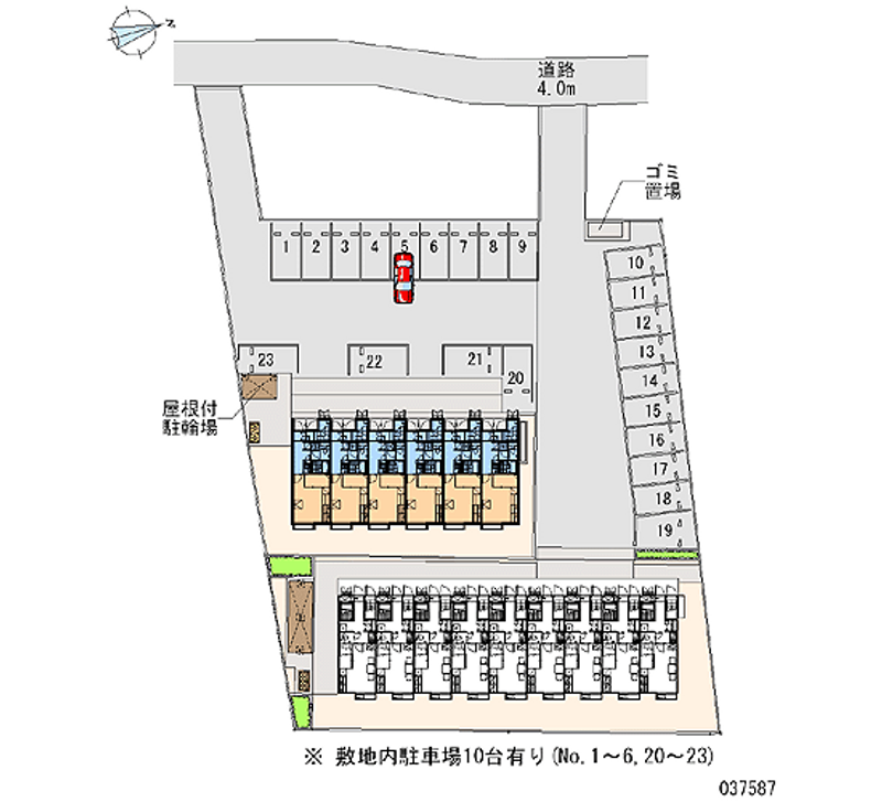 レオパレスＨＡＲＵ 月極駐車場