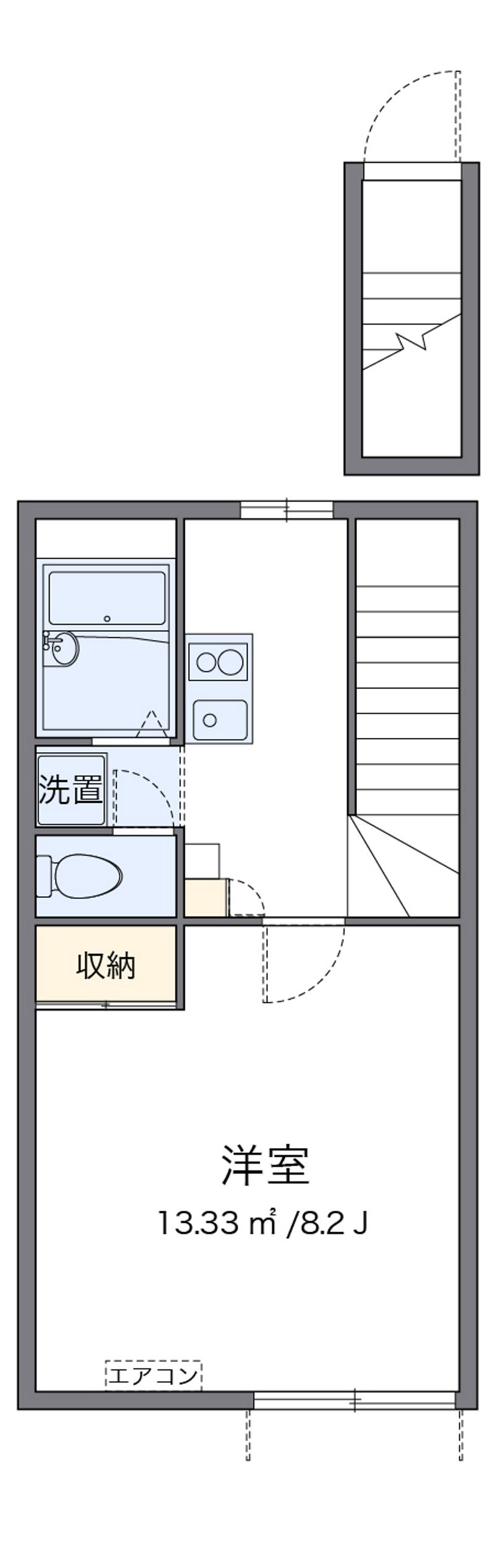 レオパレスツリートップ 間取図
