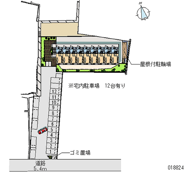 レオパレスくばら駅 月極駐車場