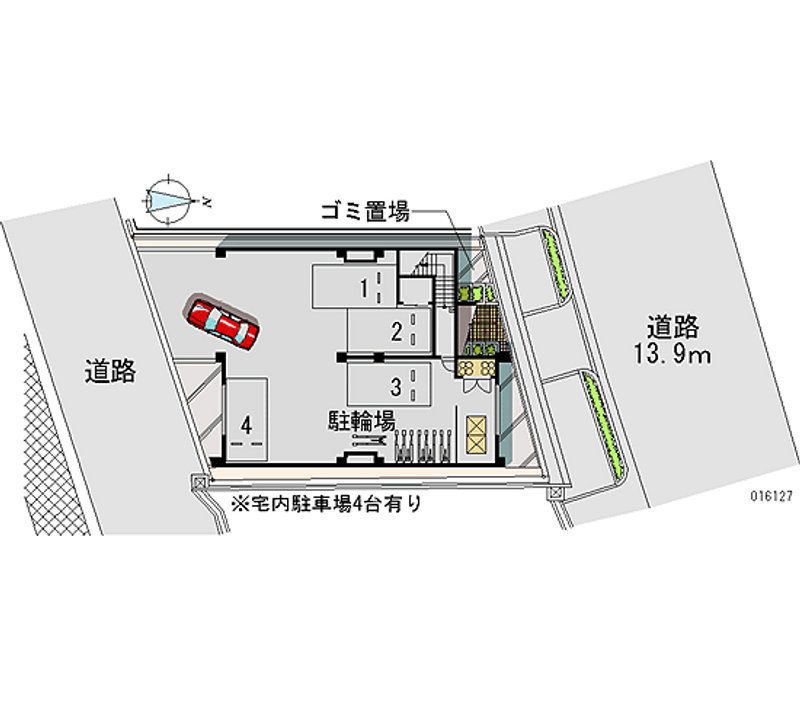 レオパレス佐保川 月極駐車場