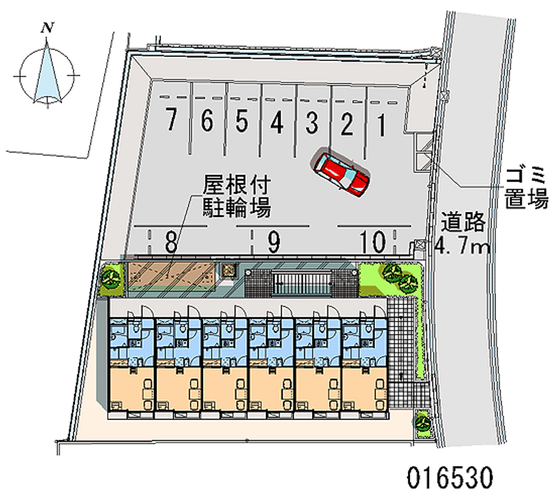 レオパレスモンターニュ 月極駐車場