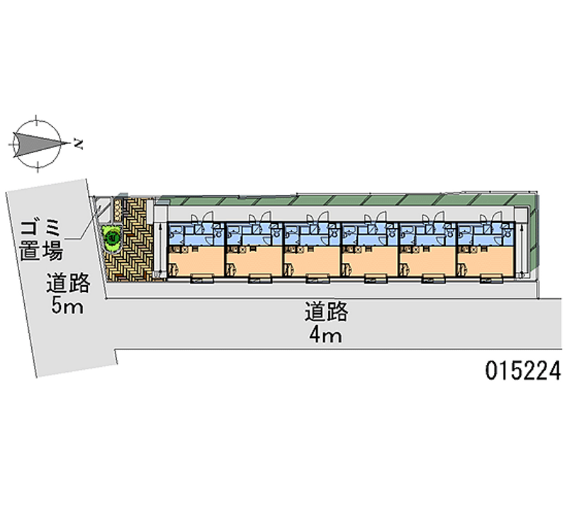 レオパレスＣｒｅｓｔ 区画図