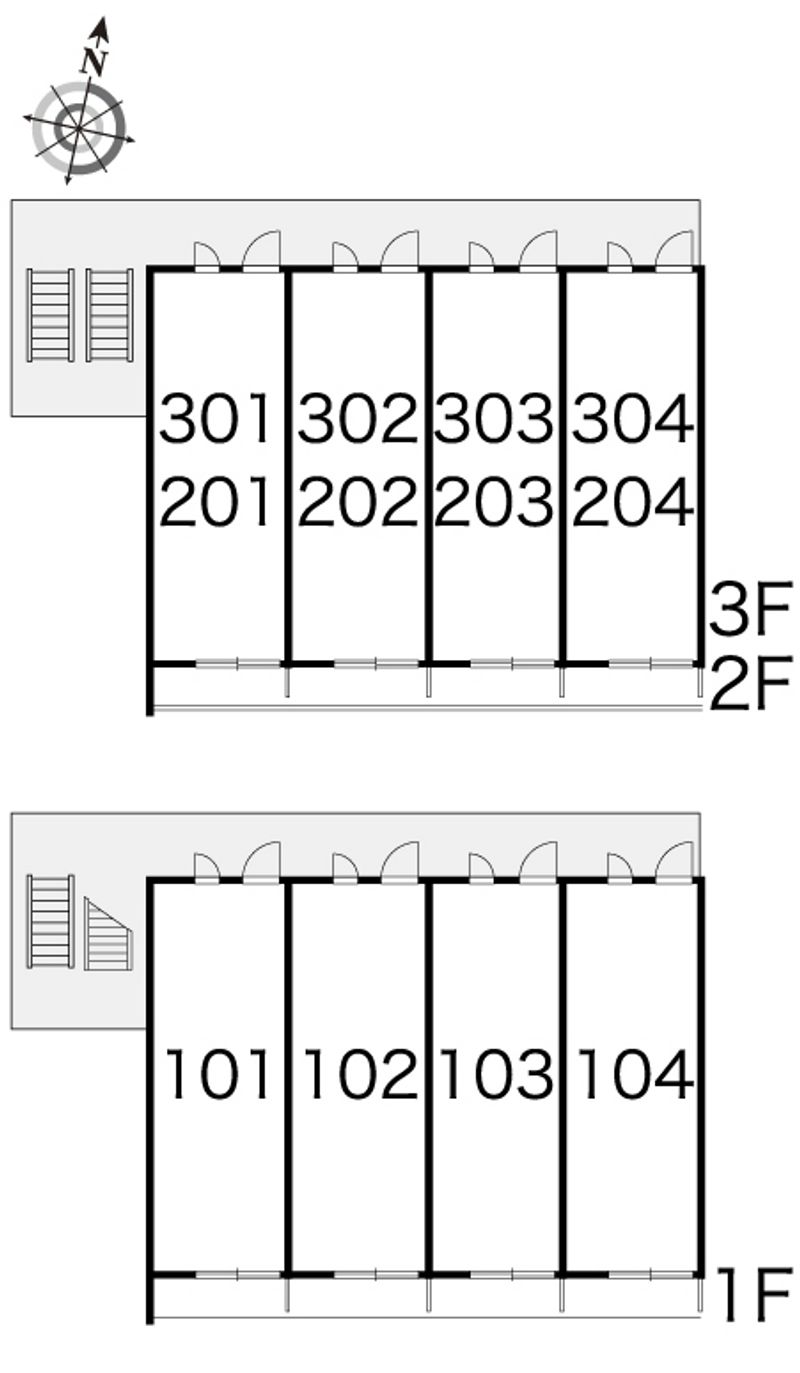 レオパレスＡＬＢＡ 間取り配置図