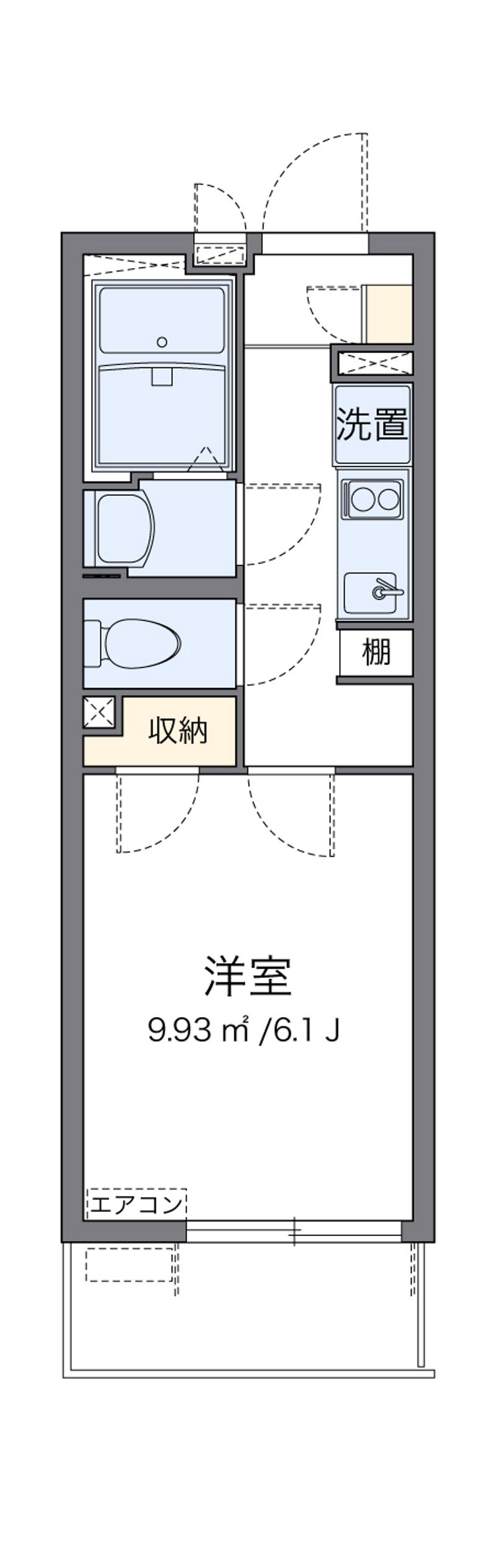 クレイノオーシャンパル 間取図