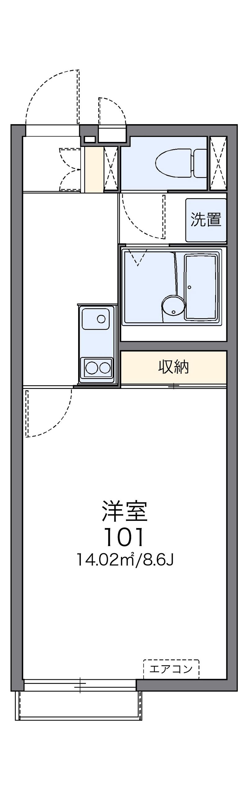 レオネクストひまわりⅠ 間取図