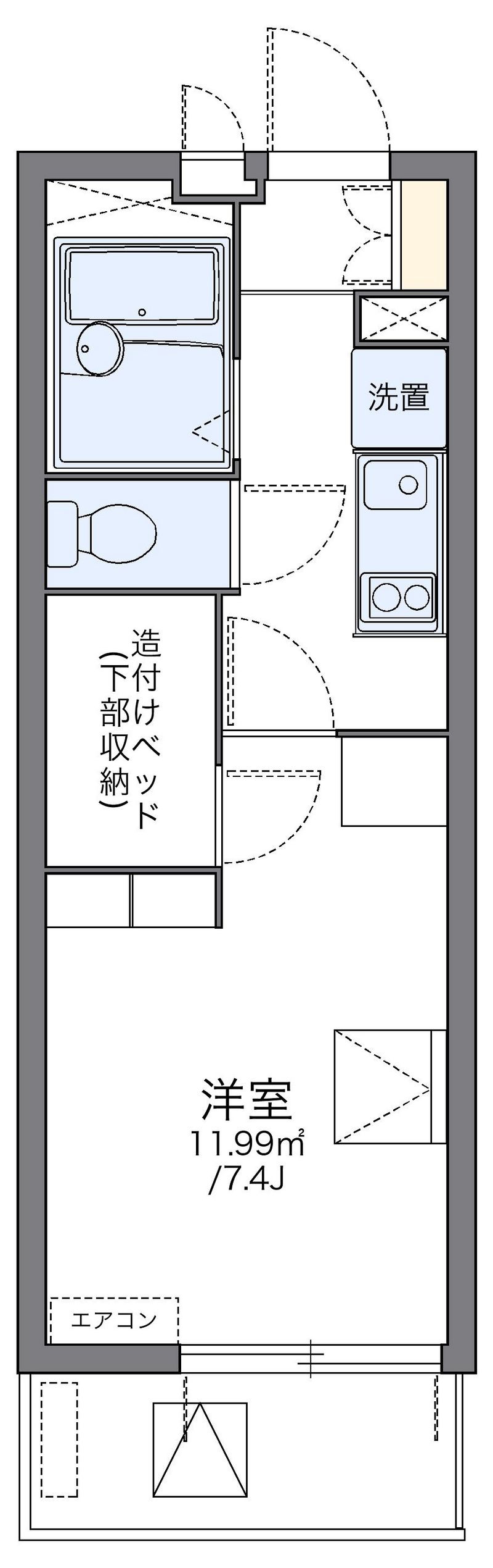 レオパレス空港通Ⅲ 間取図