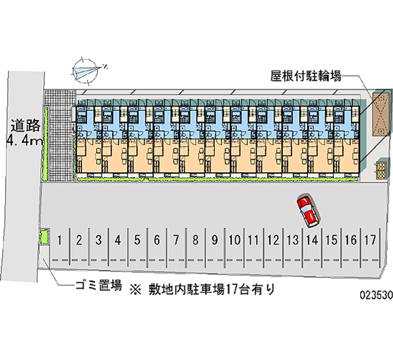 レオパレス四季 月極駐車場