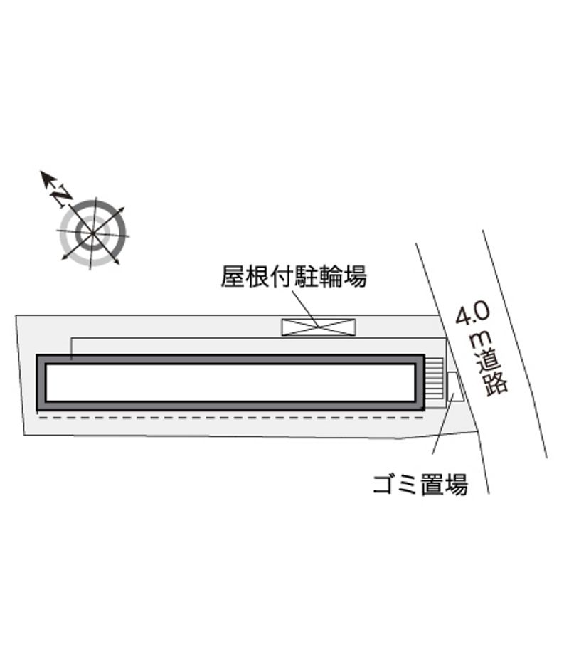 レオパレス逆瀬川 配置図