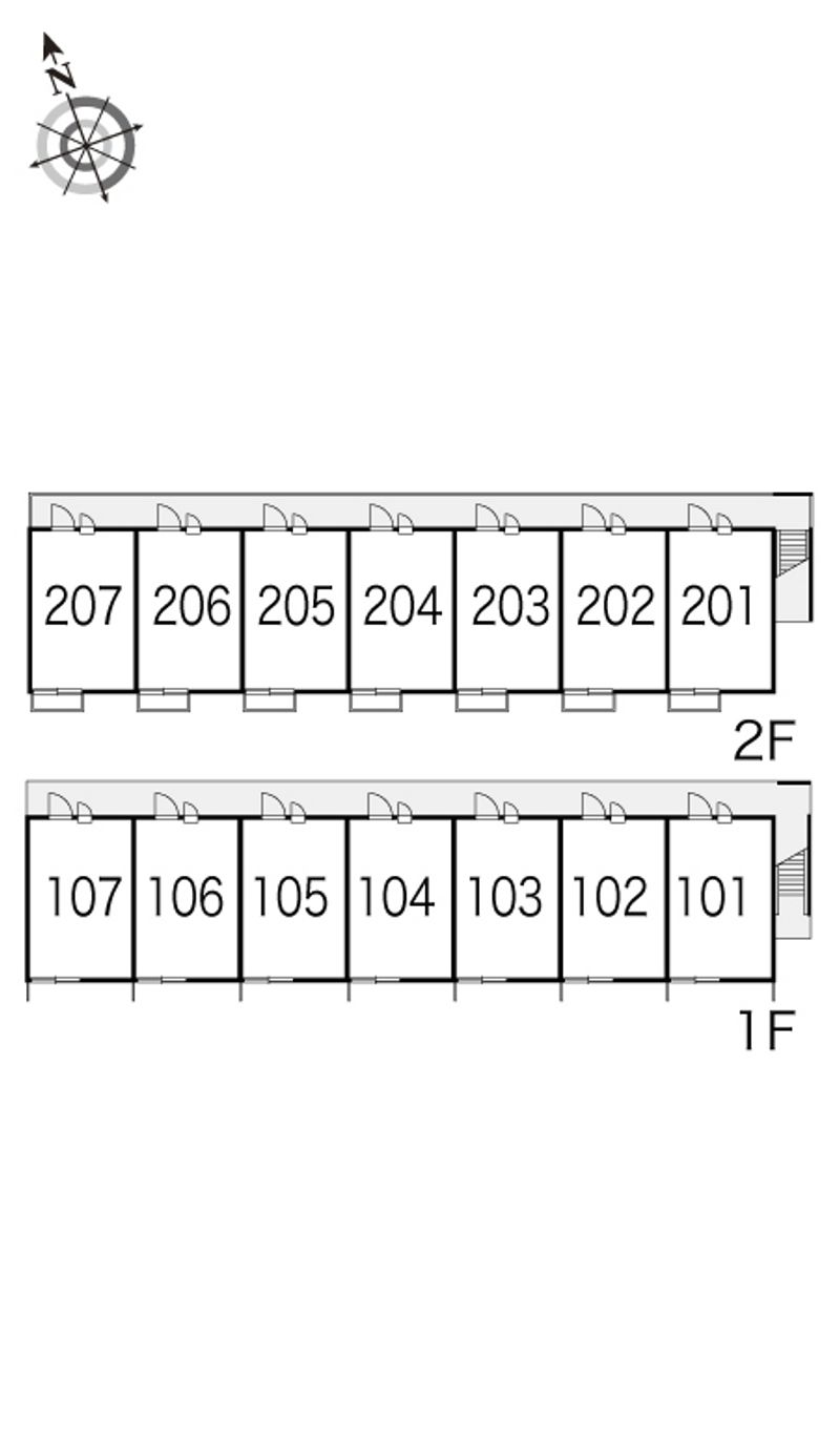 レオパレスイシイ 間取配置図