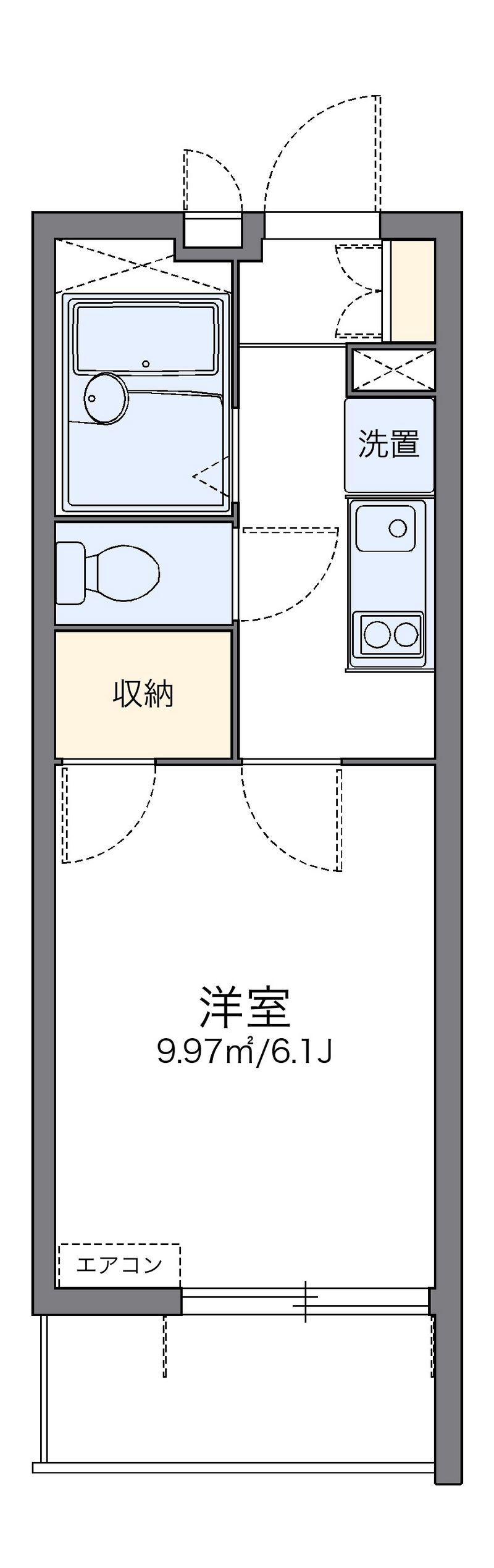 レオパレスハピネスオリーブ 間取り