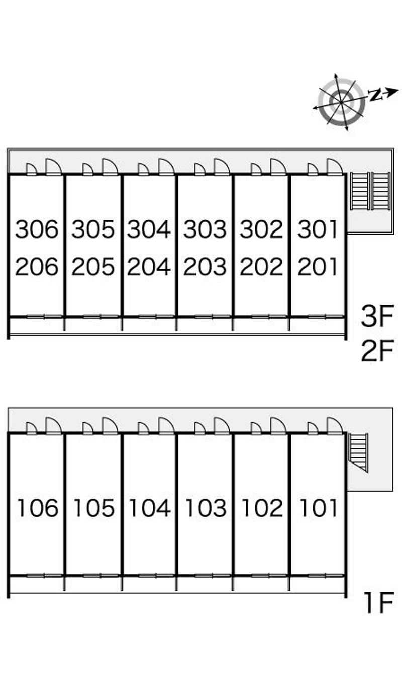 レオパレスサニーハイツ 間取り配置図