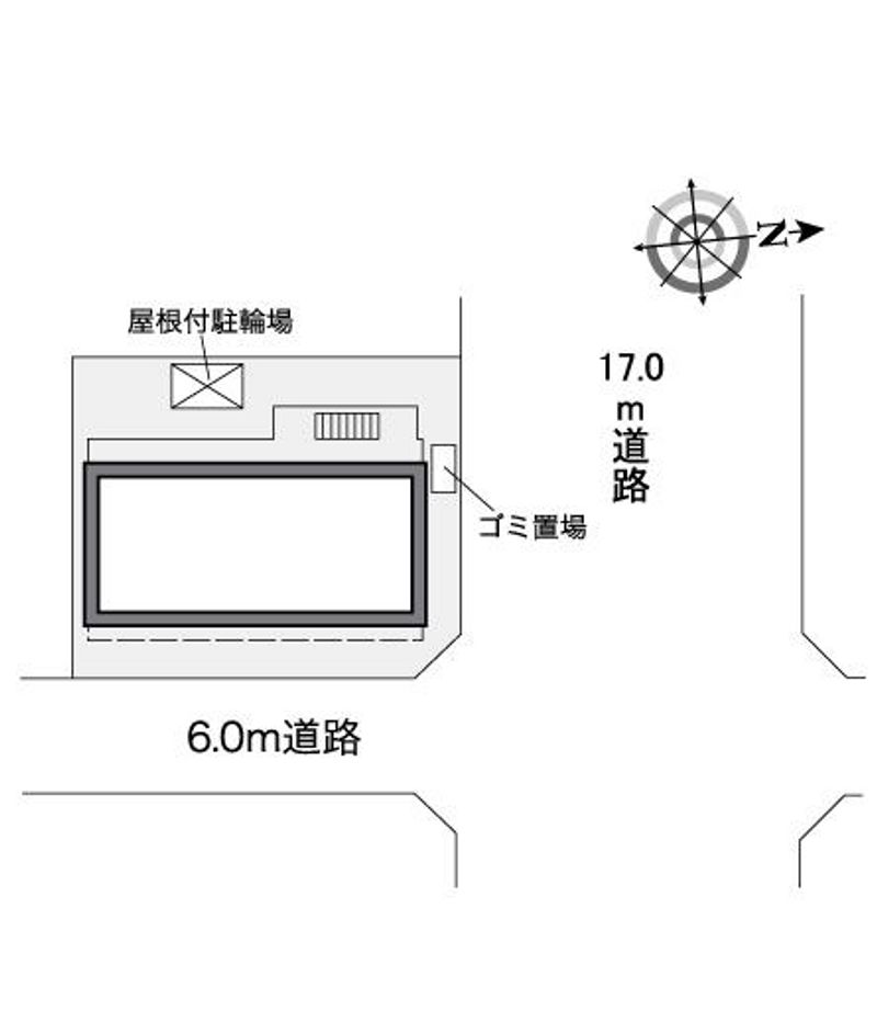 レオパレス森本町レジェンド 配置図