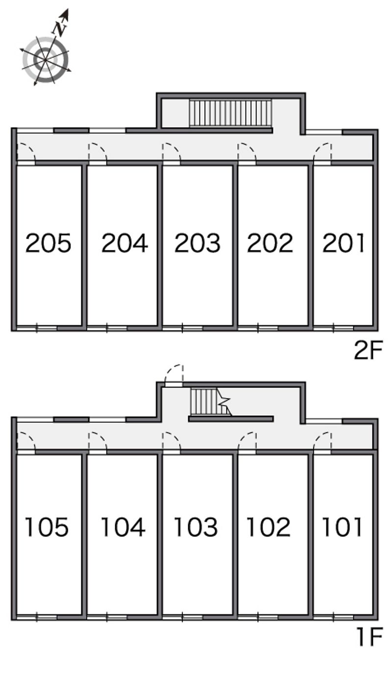 レオパレスフォルテックⅠ 間取配置図