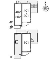 クレイノリーブル　くにたち 間取り配置図