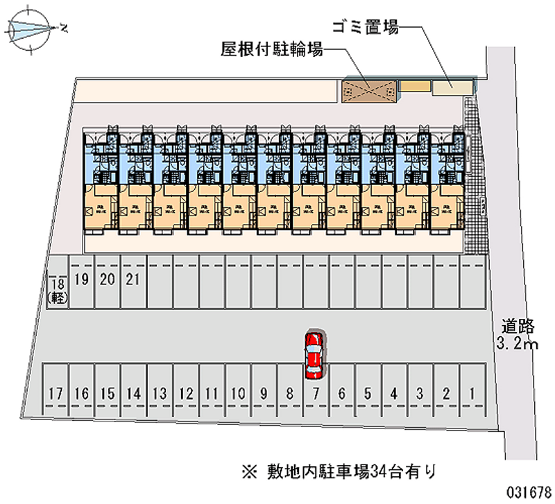 レオパレスリバーサイド鈴鹿Ⅰ 月極駐車場