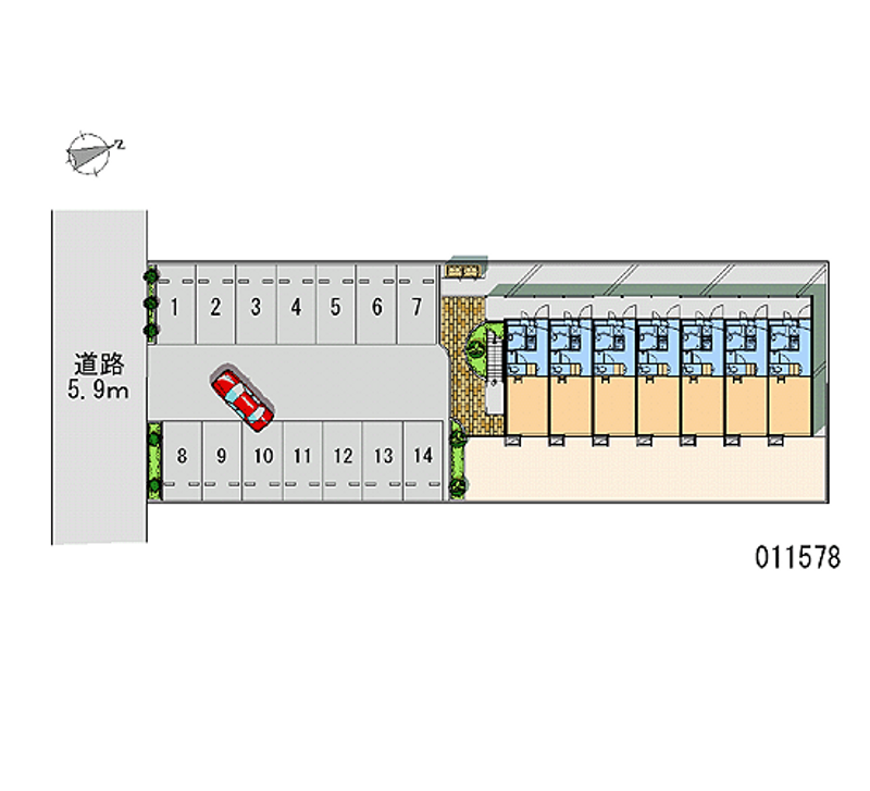 11578 Monthly parking lot