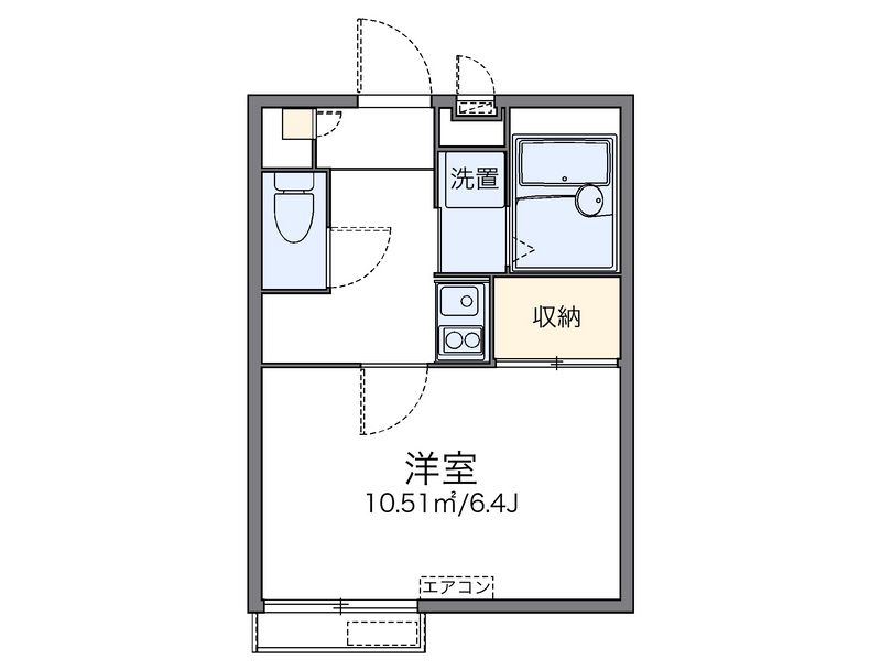 レオパレスアドニス 間取図