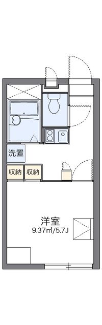 レオパレス陶器 間取り図