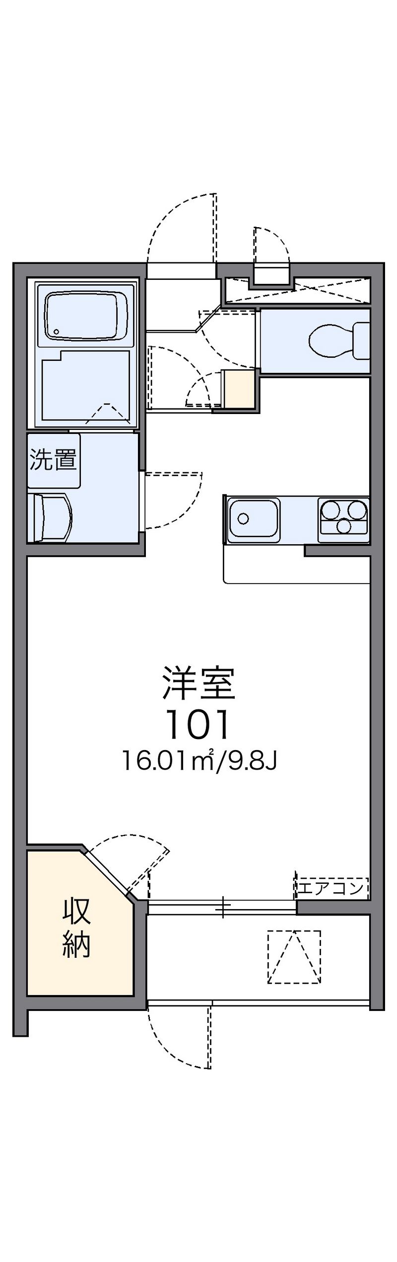レオパレス天上野Ⅱ 間取図