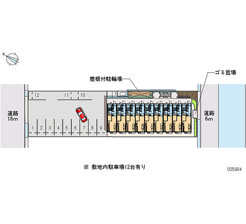 レオパレスエクセレント 月極駐車場