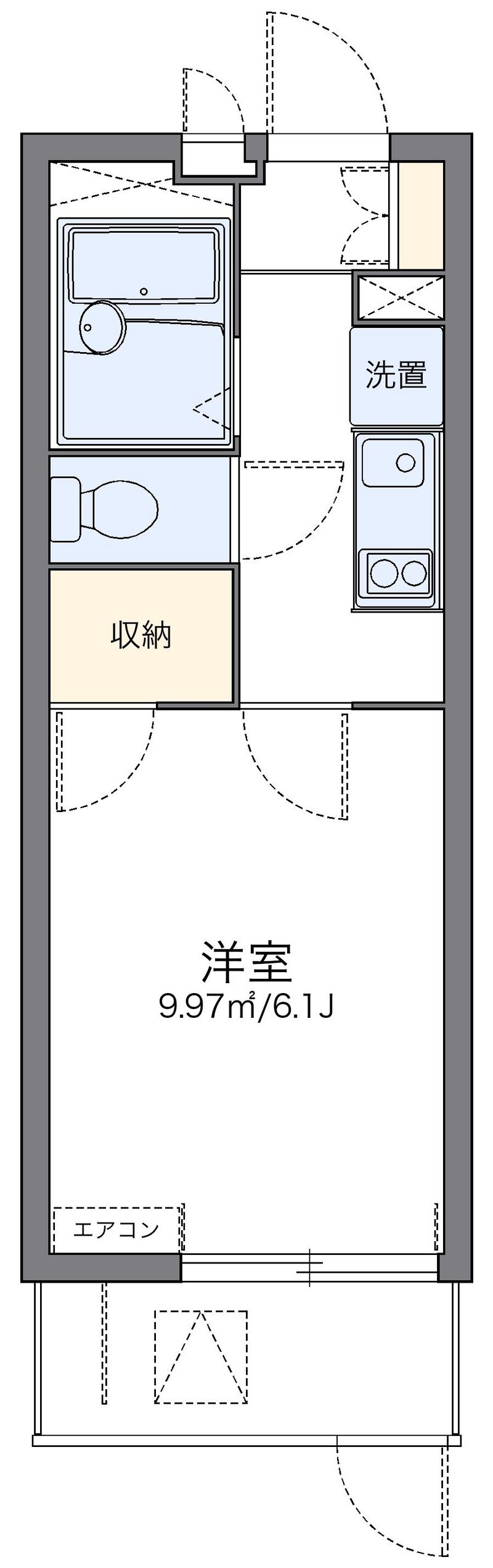 レオパレスノンノ　ミーオ 間取り